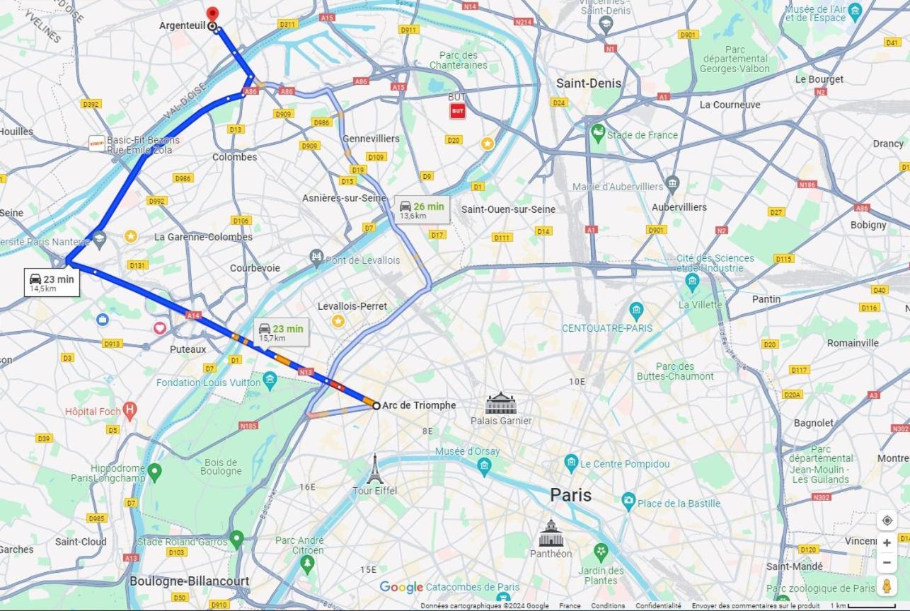 Charmant Appartement A 25 Minutes De Paris. Argenteuil Bagian luar foto