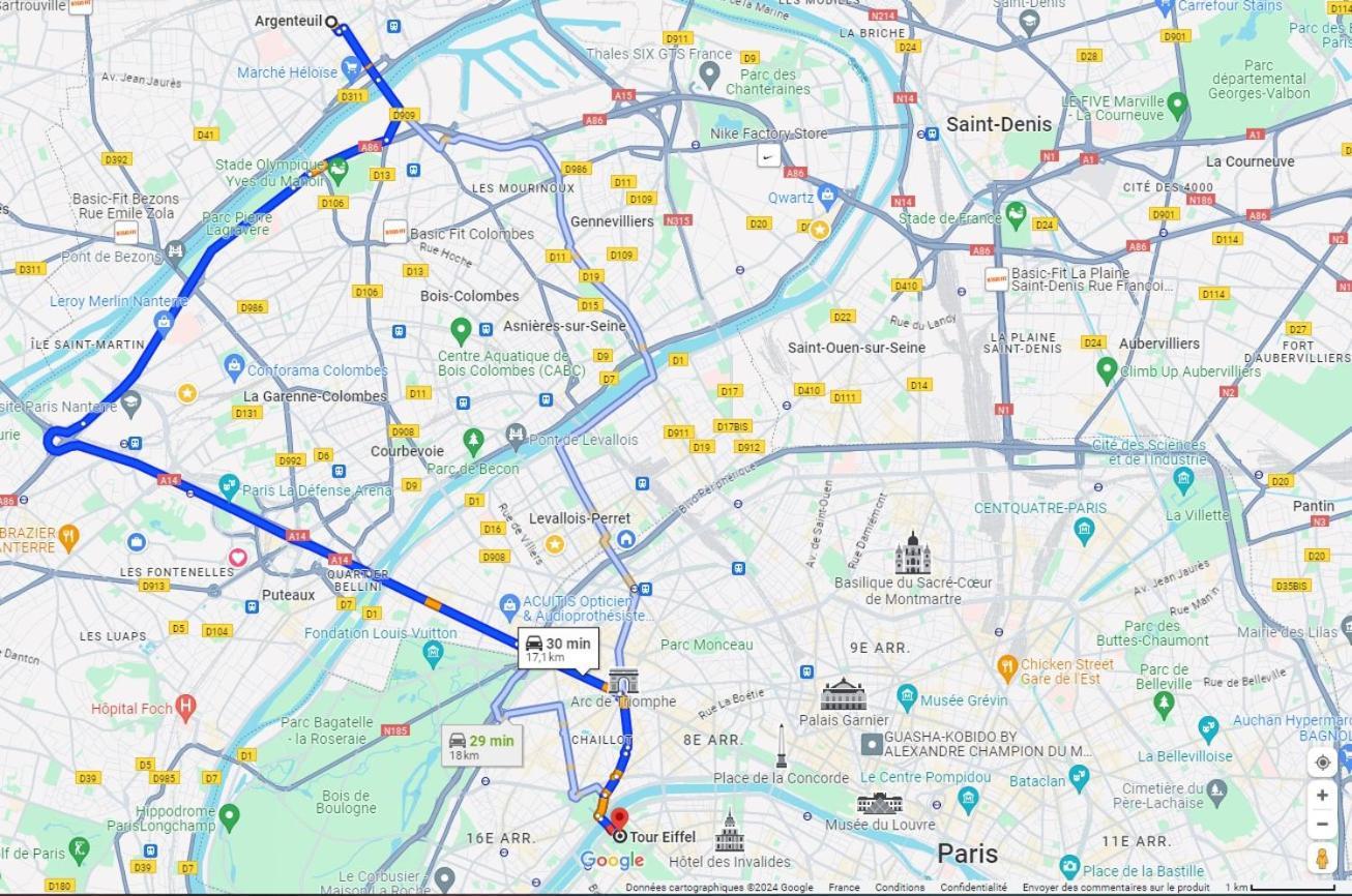 Charmant Appartement A 25 Minutes De Paris. Argenteuil Bagian luar foto